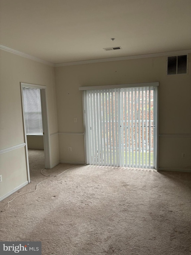 2801 Forest Run Dr Unit 1-204, District Heights, MD 20747 - carpeted empty room with crown molding and baseboards