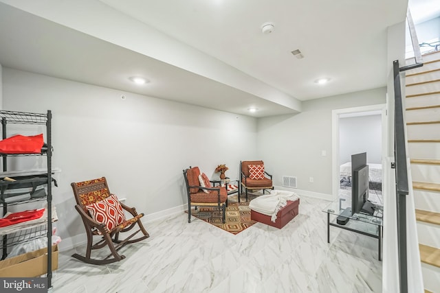 view of sitting room