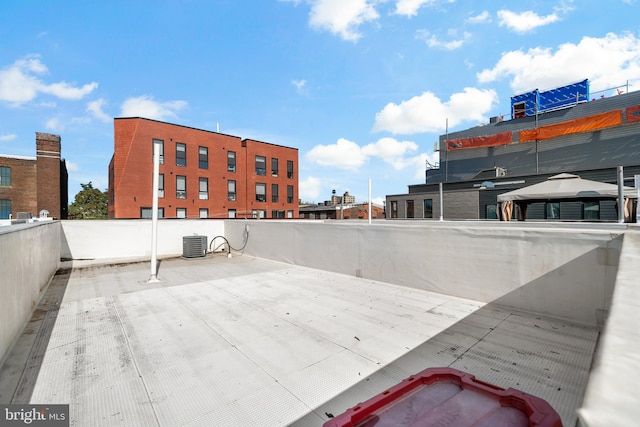 view of patio featuring central air condition unit