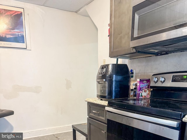 kitchen with stainless steel appliances