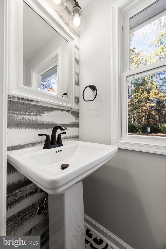 bathroom with a sink