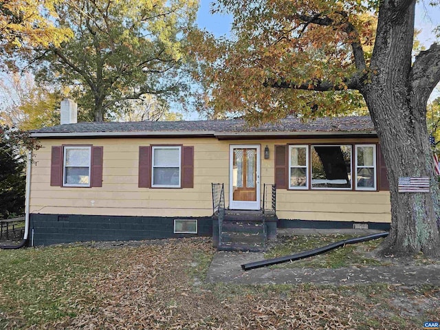 view of front of home