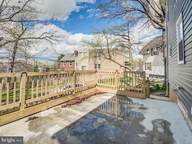 view of patio / terrace featuring a deck