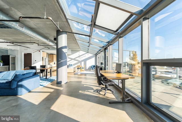 view of sunroom / solarium