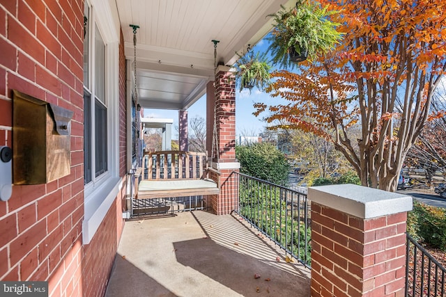 balcony with a porch