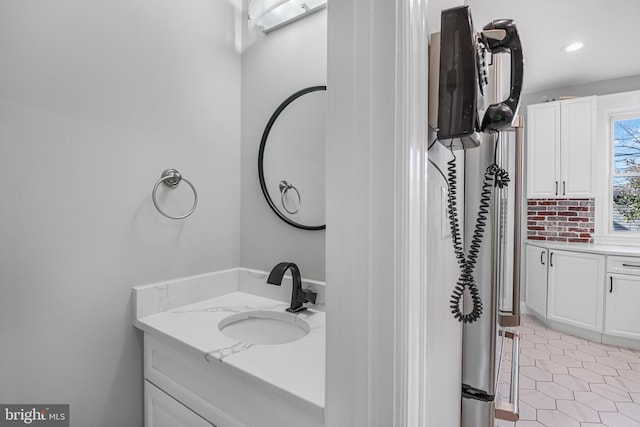 bathroom with vanity