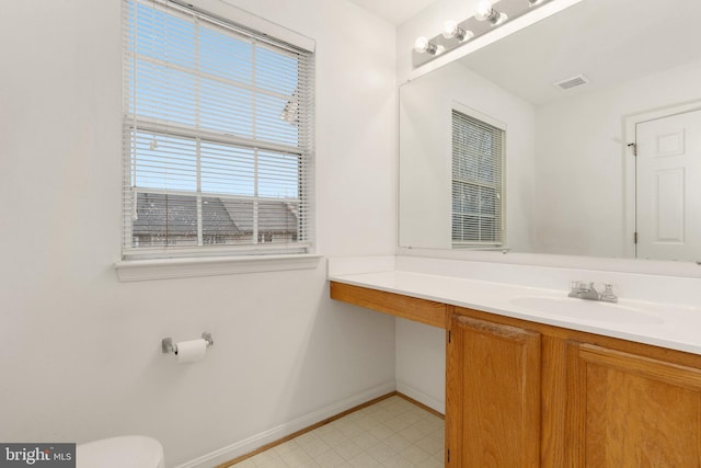 bathroom with vanity