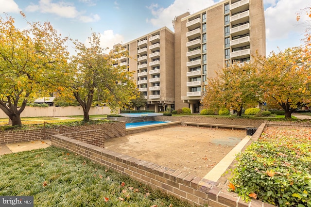 exterior space featuring a community pool