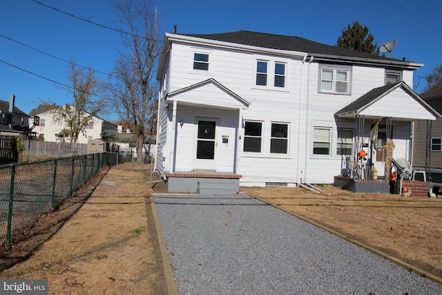 view of front of property