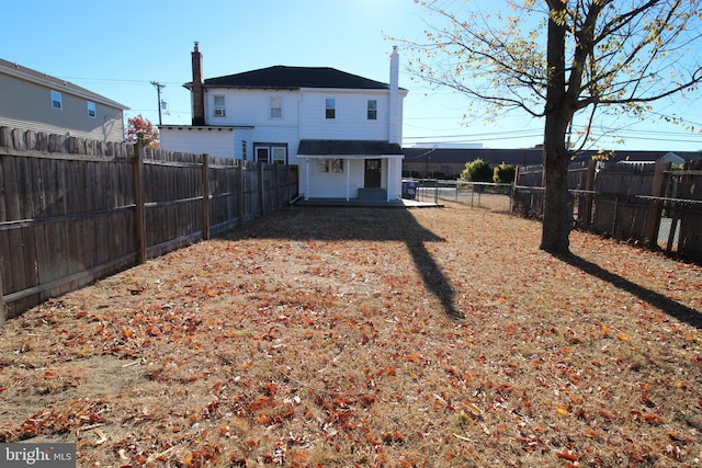 view of back of property