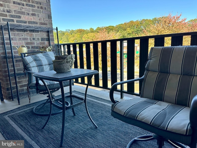 view of balcony