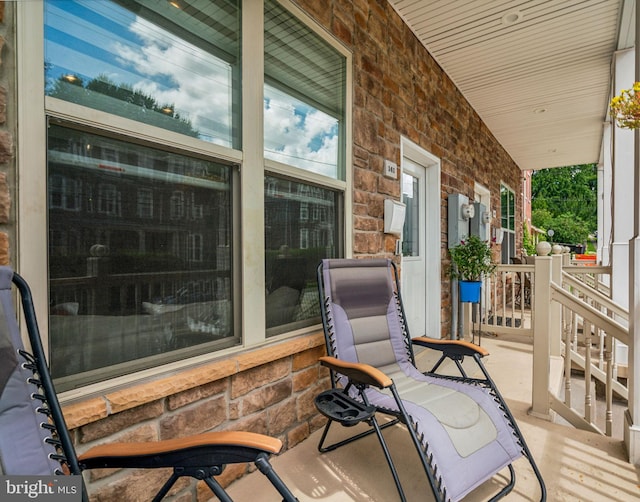 view of patio with covered porch