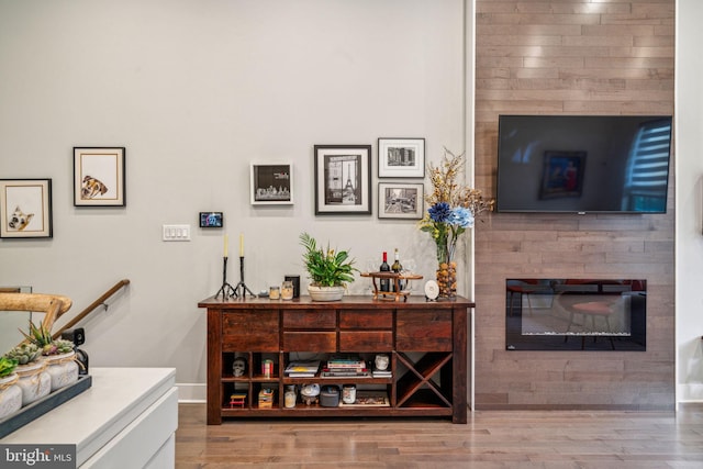 interior space featuring hardwood / wood-style flooring