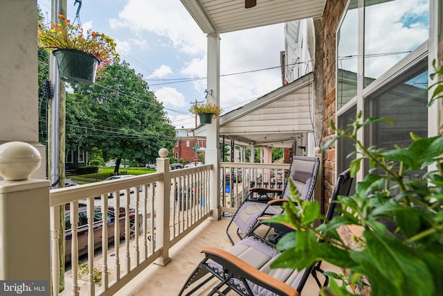 view of balcony