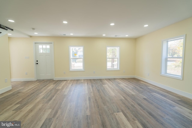 interior space featuring hardwood / wood-style flooring