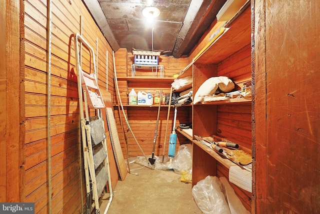 view of storage room