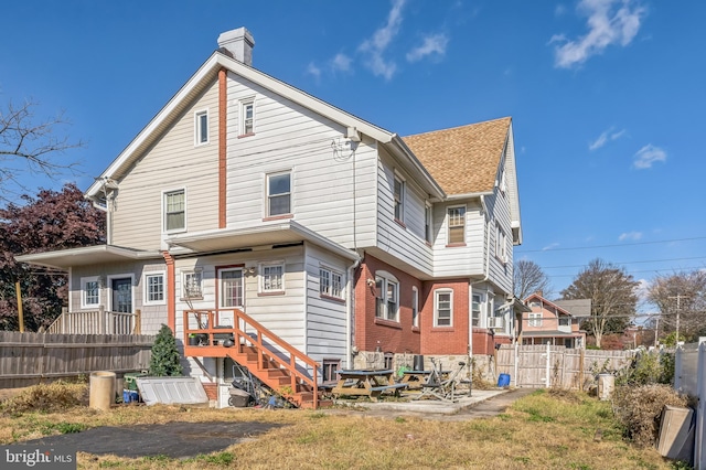 view of rear view of property