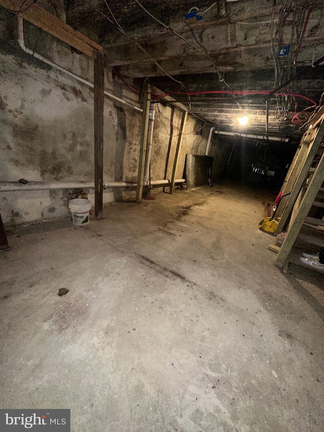 view of basement