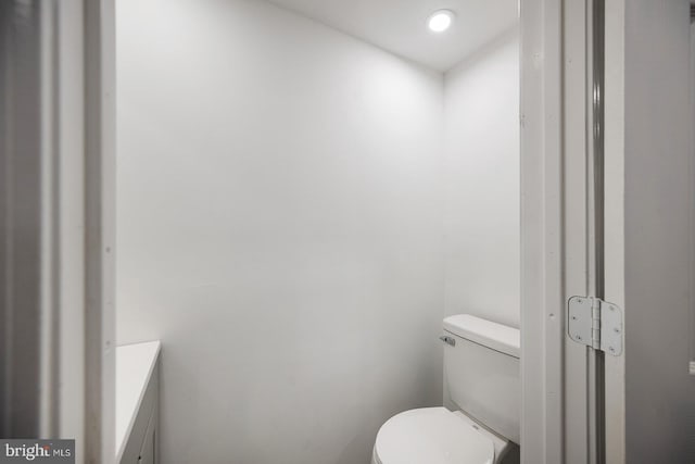 bathroom featuring toilet