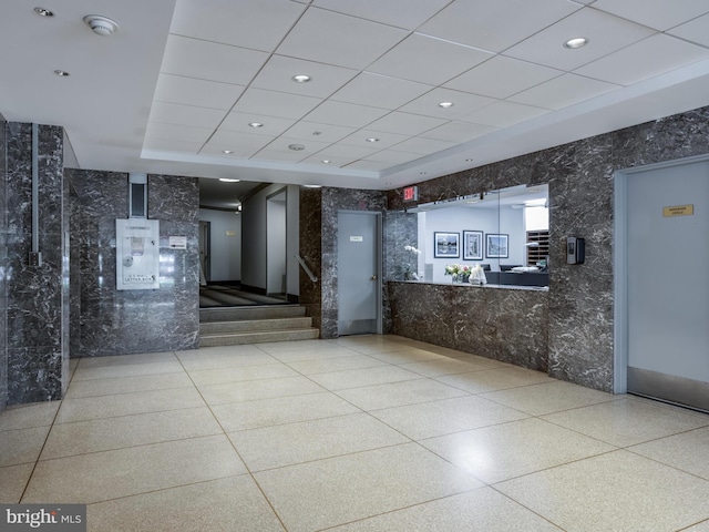 view of reception area