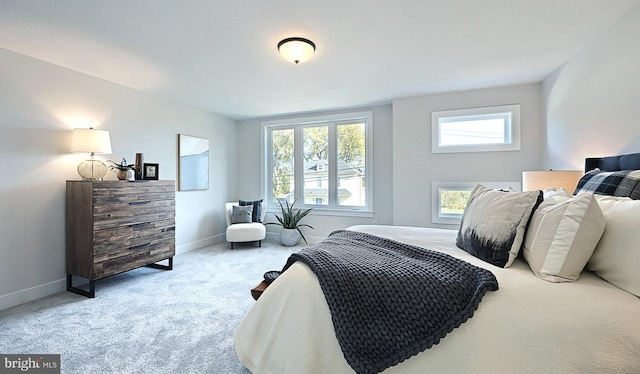 bedroom featuring carpet