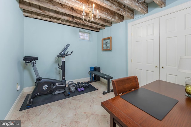 view of exercise room