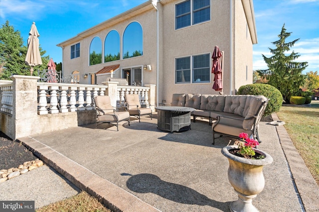 view of patio / terrace with outdoor lounge area