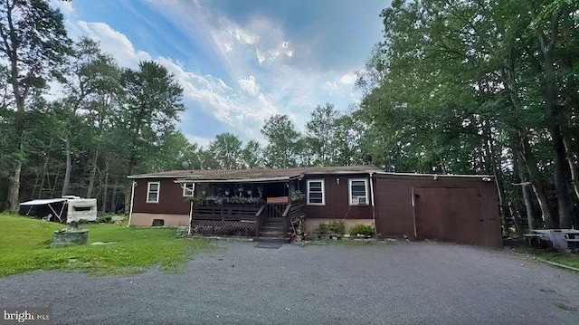 view of manufactured / mobile home