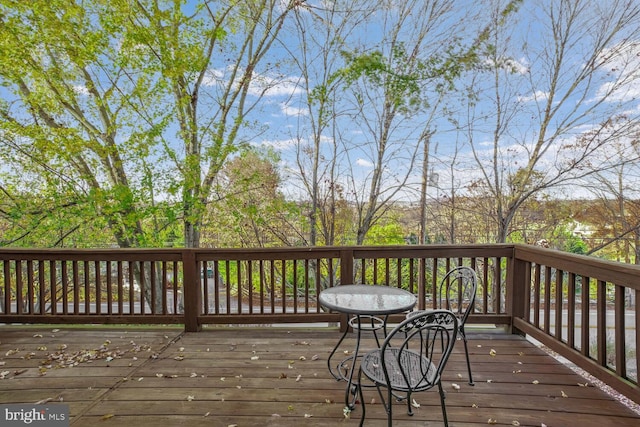 view of wooden terrace