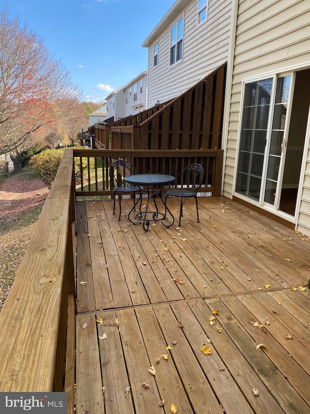 view of wooden terrace