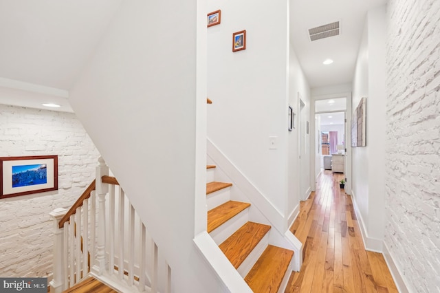 interior space with hardwood / wood-style floors