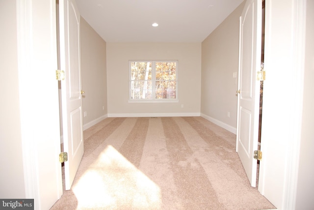 view of carpeted empty room