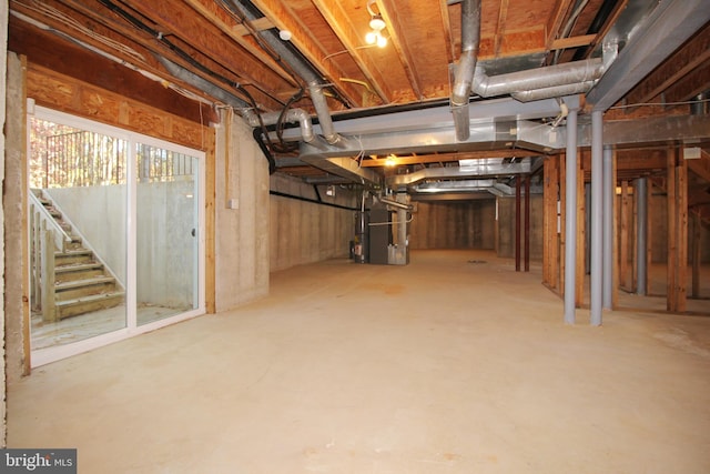 view of basement