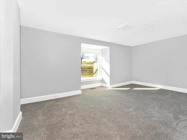 view of carpeted empty room