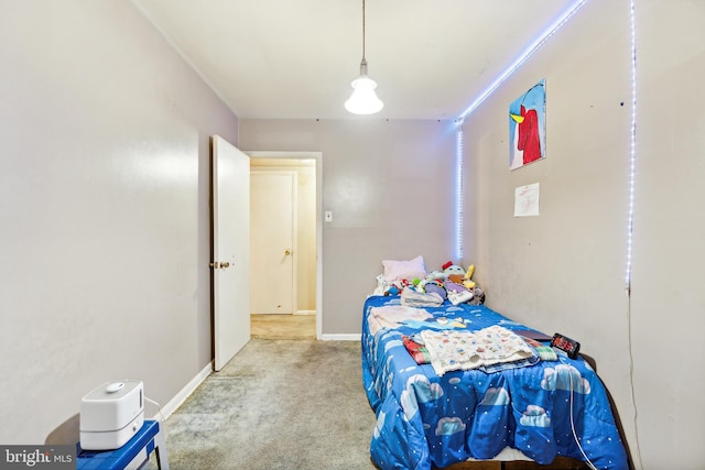 bedroom with carpet flooring