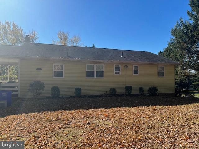 view of rear view of property