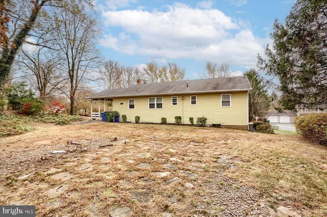 view of rear view of property