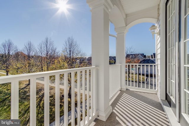 view of balcony