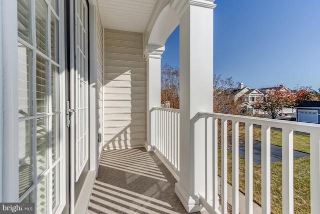 view of balcony