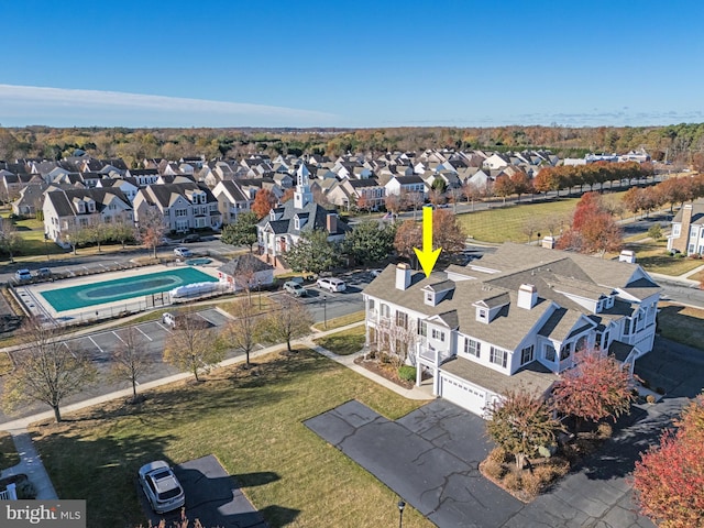 birds eye view of property