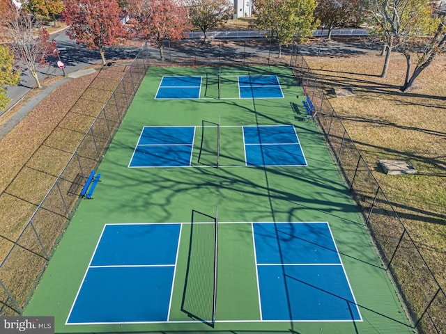 view of tennis court