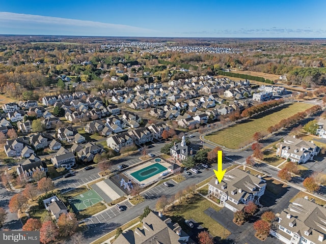 birds eye view of property