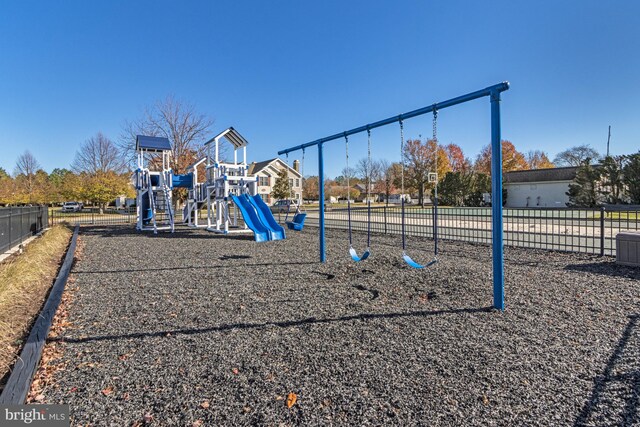 view of jungle gym