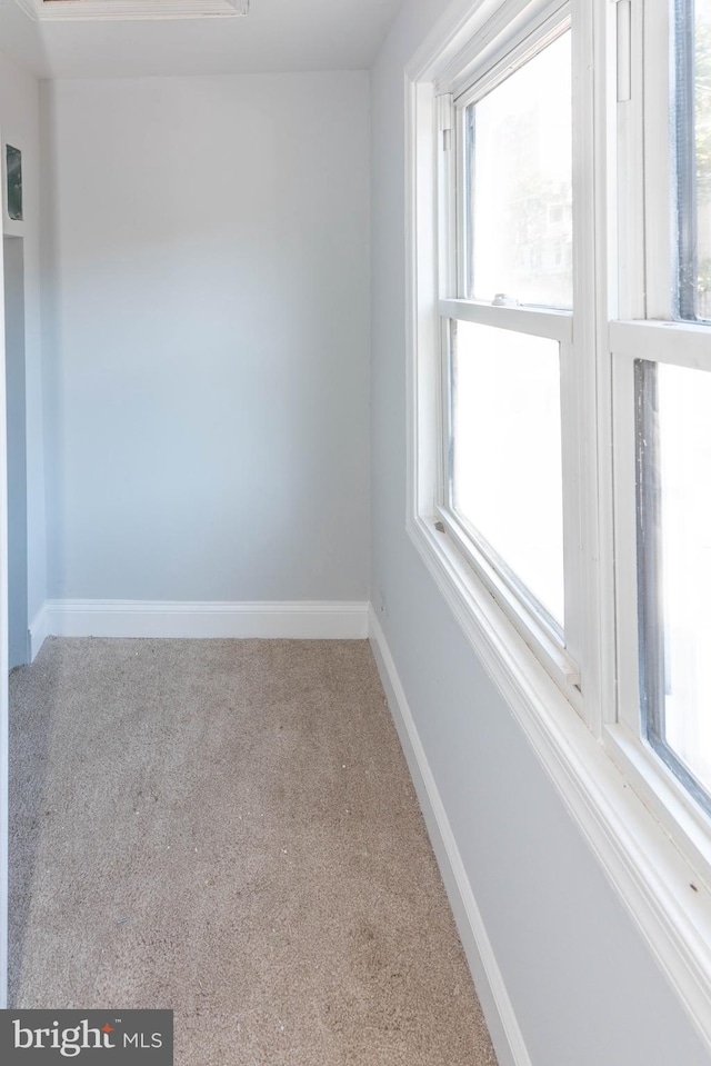 empty room with carpet flooring and plenty of natural light