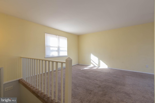 unfurnished room featuring carpet