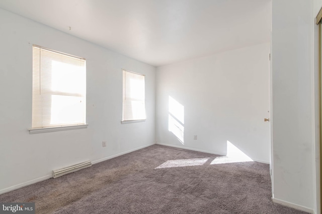 view of carpeted empty room