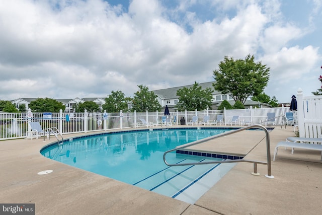 view of pool with a patio