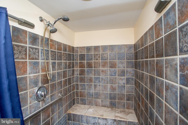 bathroom with walk in shower