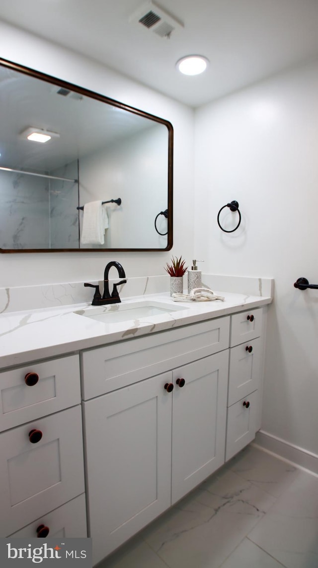 bathroom featuring vanity