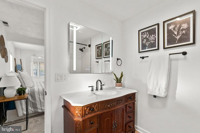 bathroom with vanity